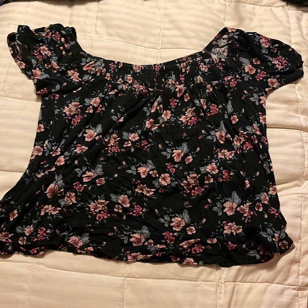 Off the shoulder floral top